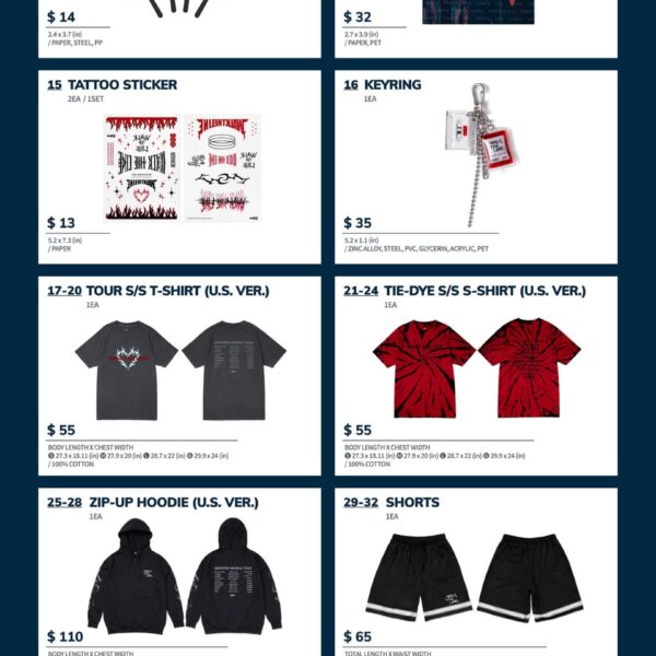 250803 On-Site Sales of Merchandise for “ENHYPEN WORLD TOUR ‘WALK THE LINE’ IN U.S.”