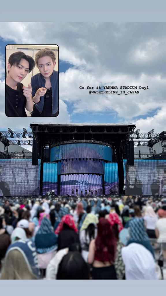 250802 ENHYPEN Instagram Story @ Walk The Line Yanmar Stadium