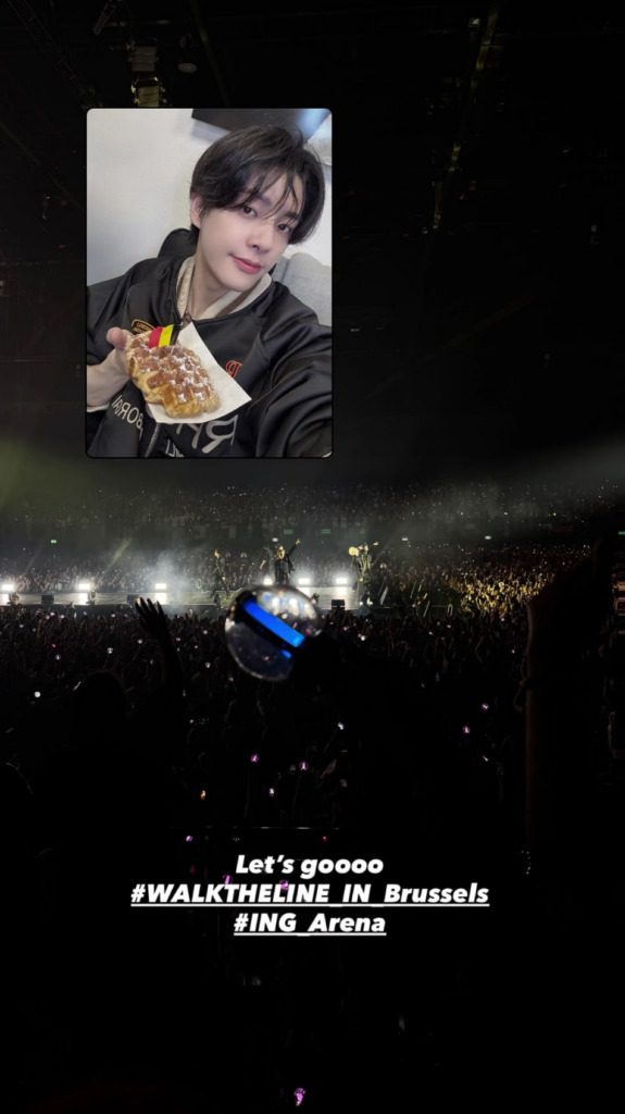 250831 ENHYPEN Instagram Story @ Walk The Line in Brussels
