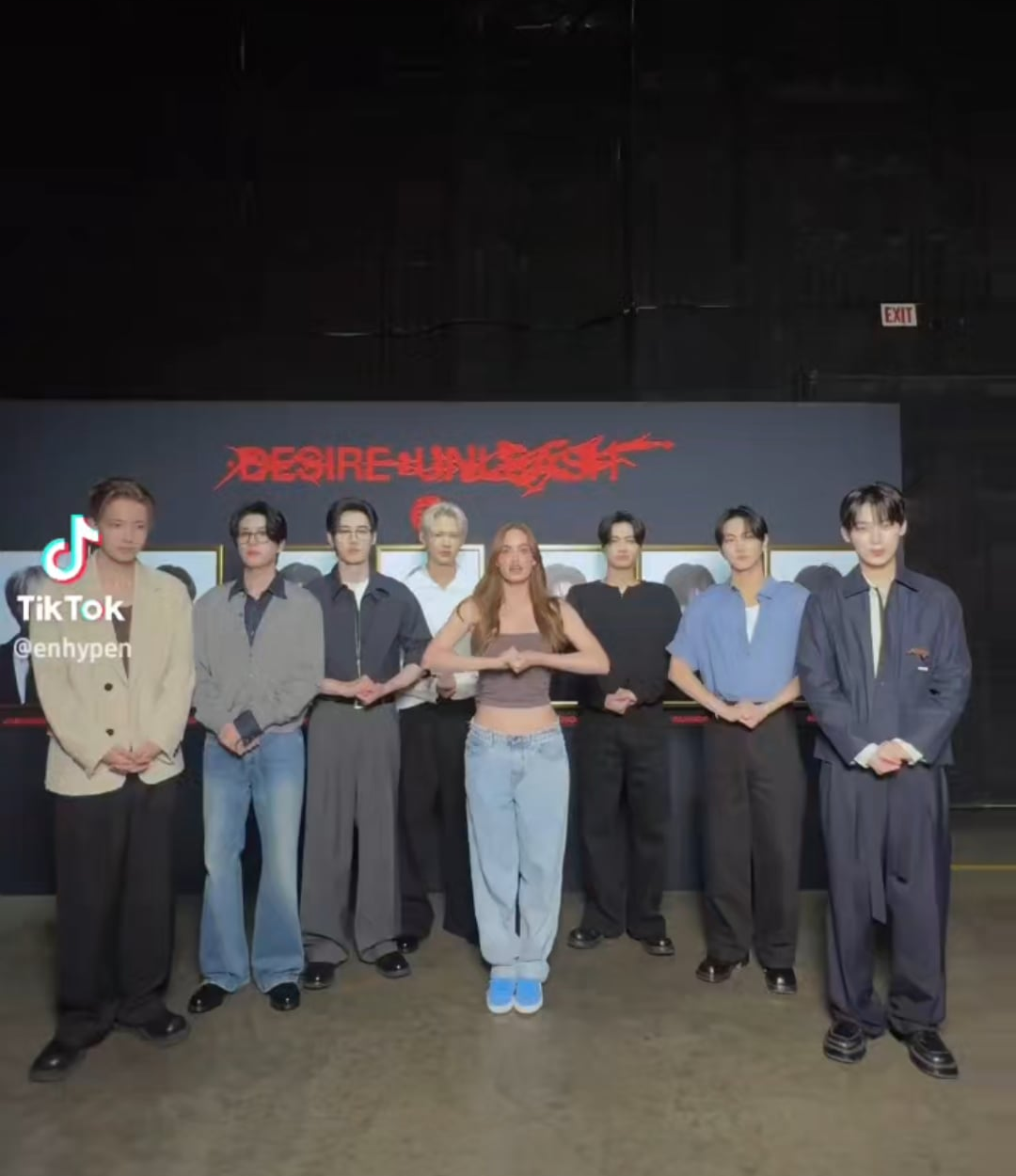 250821 Tiktok: ENHYPEN with @haleyybaylee