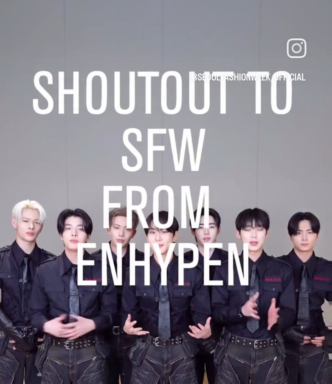 250825 seoulfashionweek_official Instagram: ENHYPEN