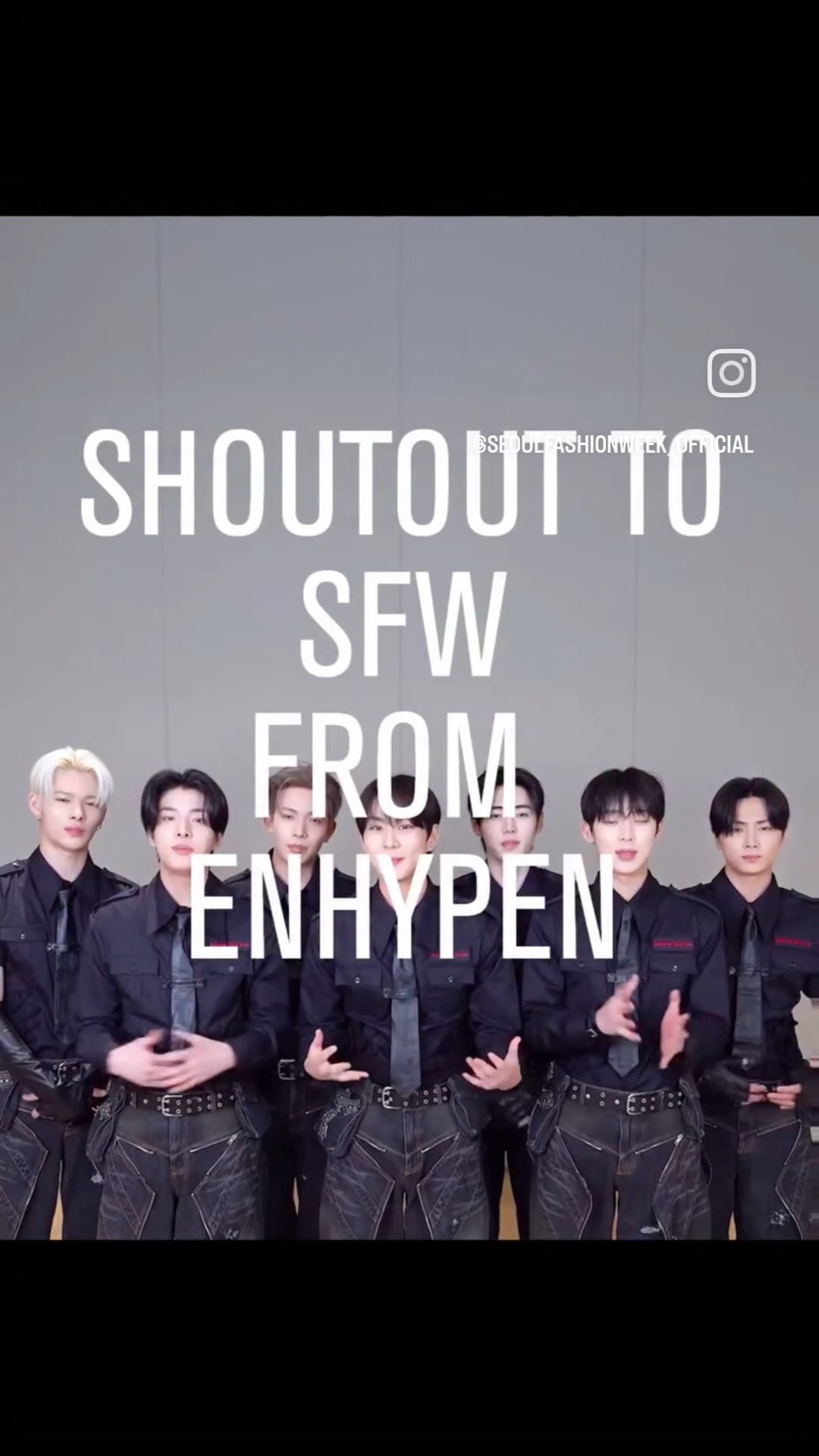 250825 seoulfashionweek_official Instagram: ENHYPEN