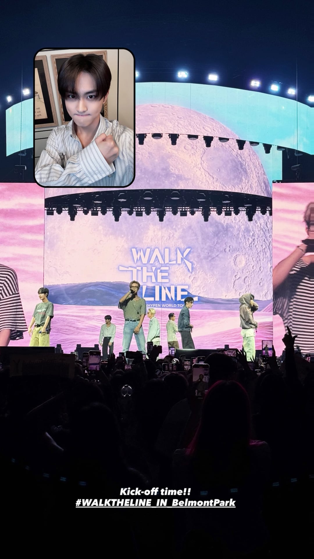 250808 Instagram Story: ENHYPEN @ Walk The Line Belmont Park