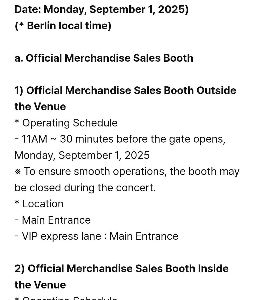 250828 On-Site Sales of “ENHYPEN WORLD TOUR ‘WALK THE LINE’ IN EUROPE” (BERLIN)