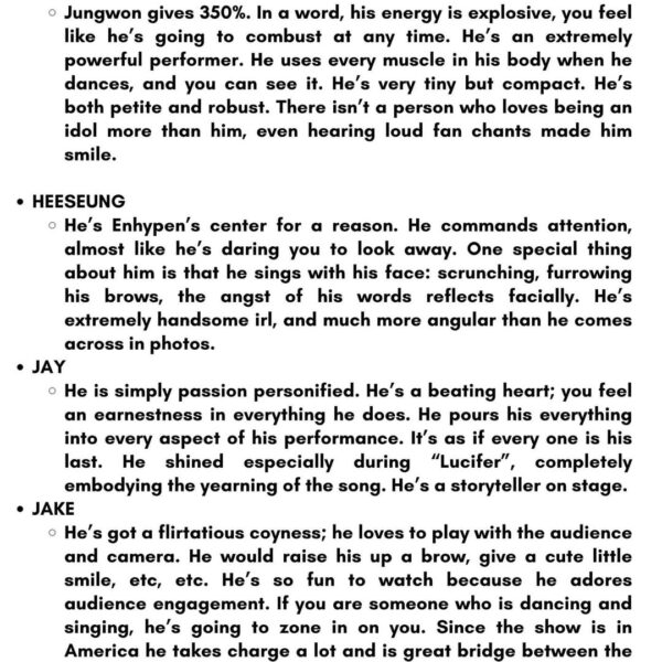 Enhypen IRL Observations