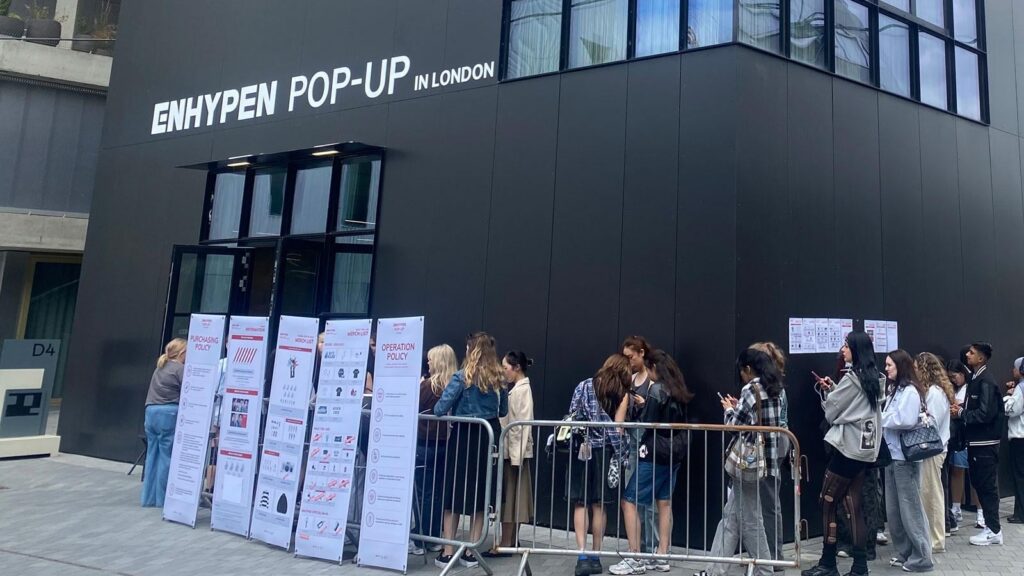 250822 Enhypen pop-up brings K-pop crowds - and their cash - to Greenwich