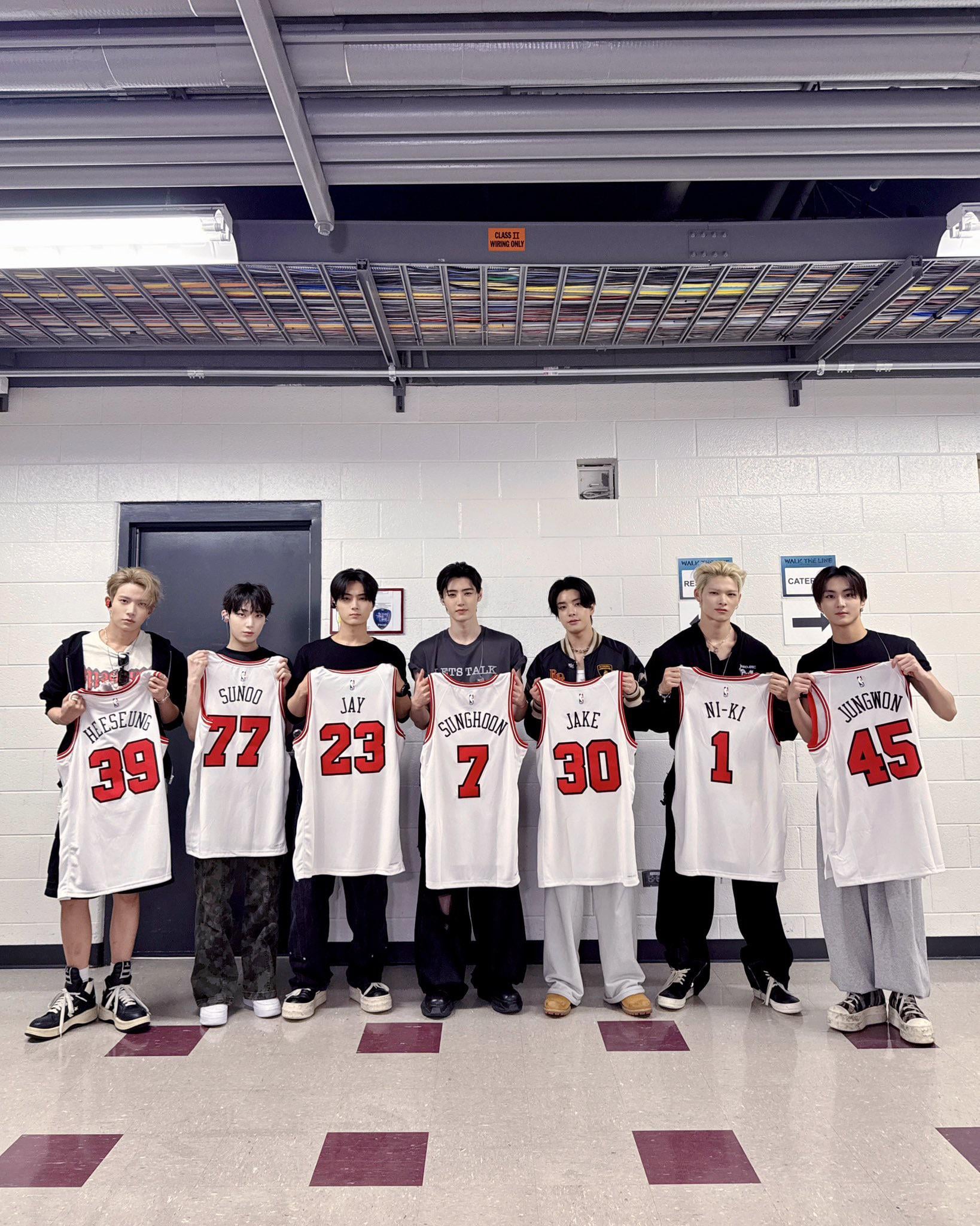 250812 Twitter/X: Chicago Bulls update with ENHYPEN