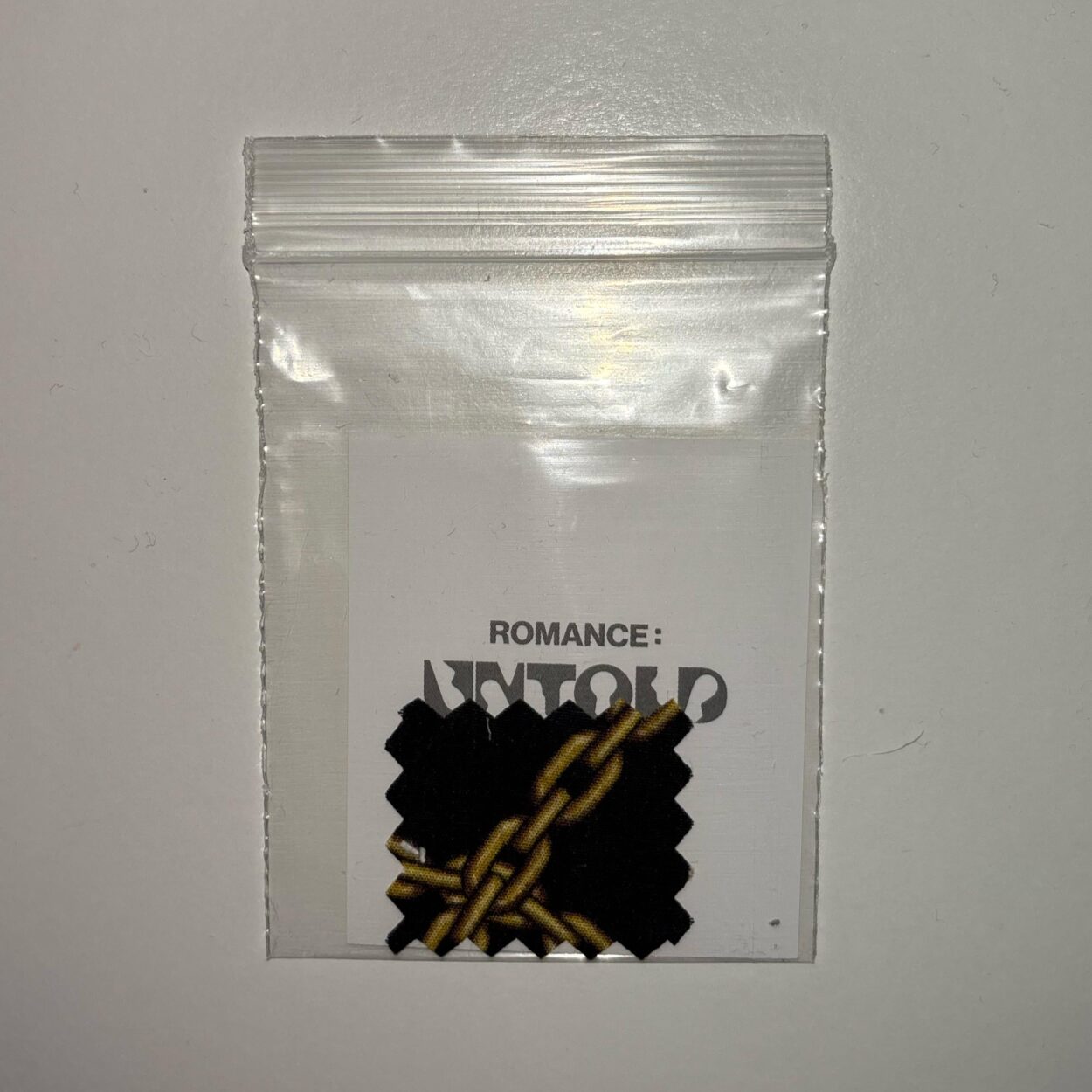 Romance Untold fabric piece