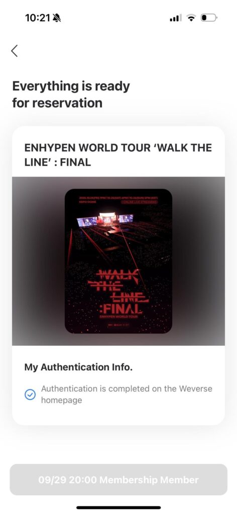 Ticketing help on interpark global and weverse