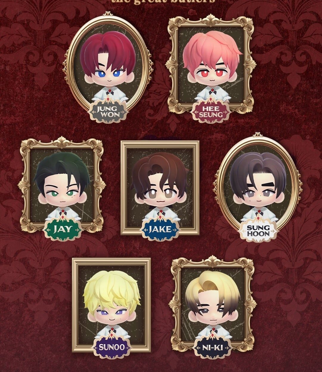 250909 ENHYPEN World Character Intro: Wall of VAMKIDZ, The great butlers