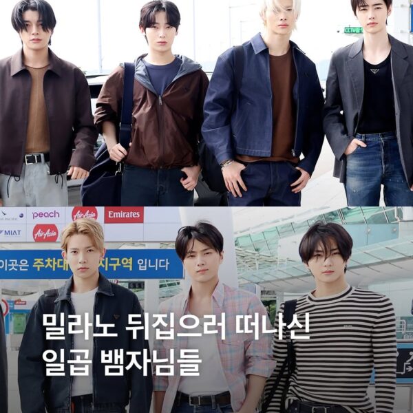 250923 eyesmag Instagram: ENHYPEN @ Prada SS26