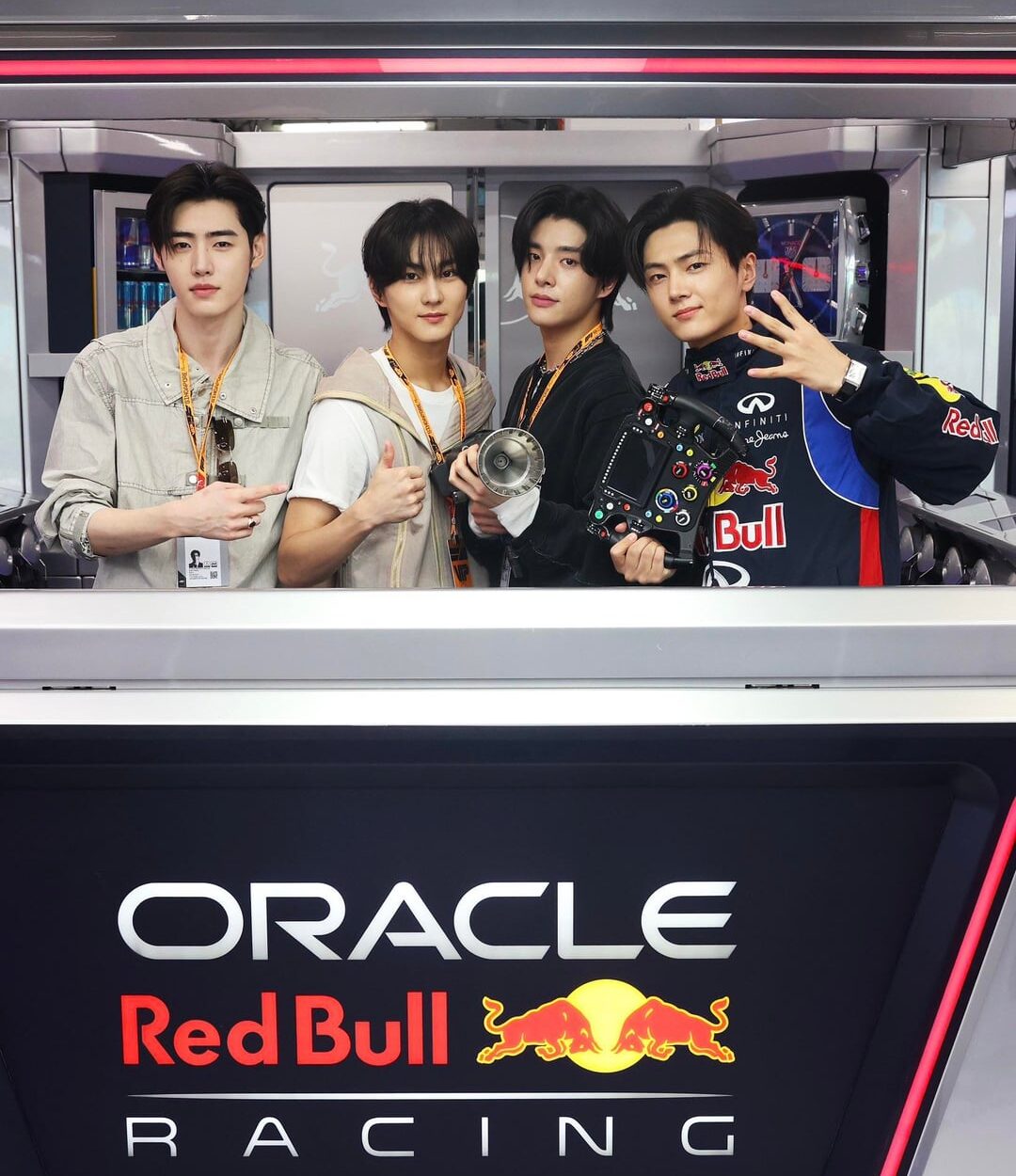 251002 redbullracing Instagram Update with Jungwon, Jay, Jake & Sunghoon