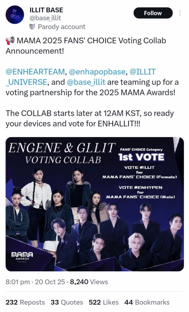 The Engene and Gllit Collab is finally official for Round 1 (Bonsang)