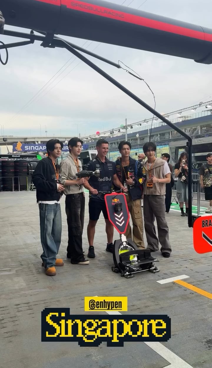 251002 redbullracing Instagram Stories update with Jungwon, Jay, Jake & Sunghoon (2/2)