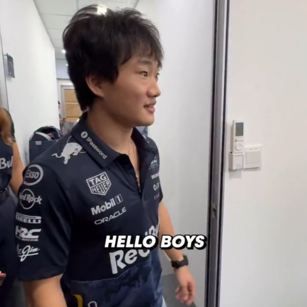 251006 redbullracing Instagram: Jungwon, Jake, Sunghoon, & Jay with Yuki Tsunoda