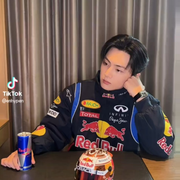 251002 TikTok: Jay, Sunghoon, Jungwon, & Jake with Yuki Tsunoda @RedBullRacing