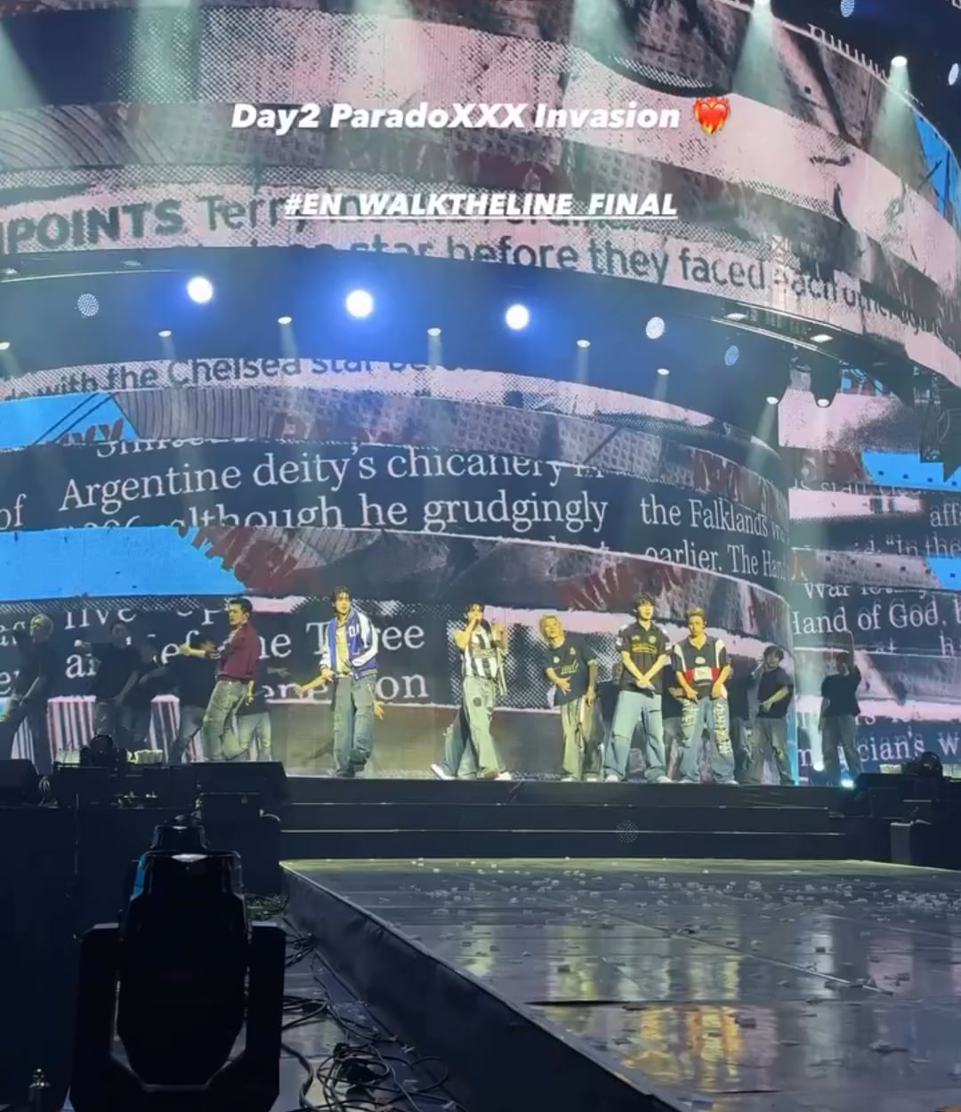 251025 ENHYPEN Instagram Story: Paradoxxx Invasion @ Walk The Line Final Day 2
