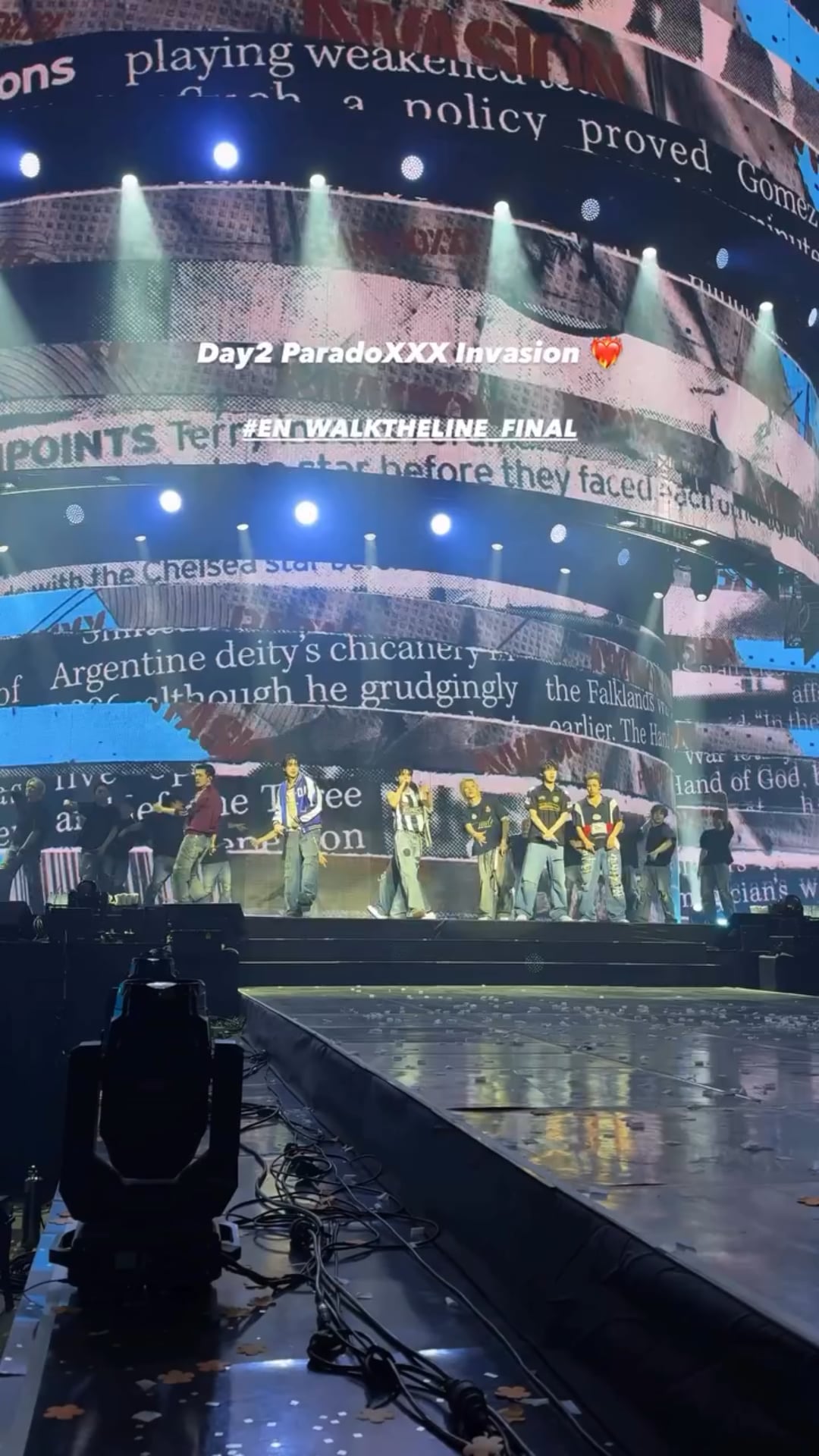 251025 ENHYPEN Instagram Story: Paradoxxx Invasion @ Walk The Line Final Day 2