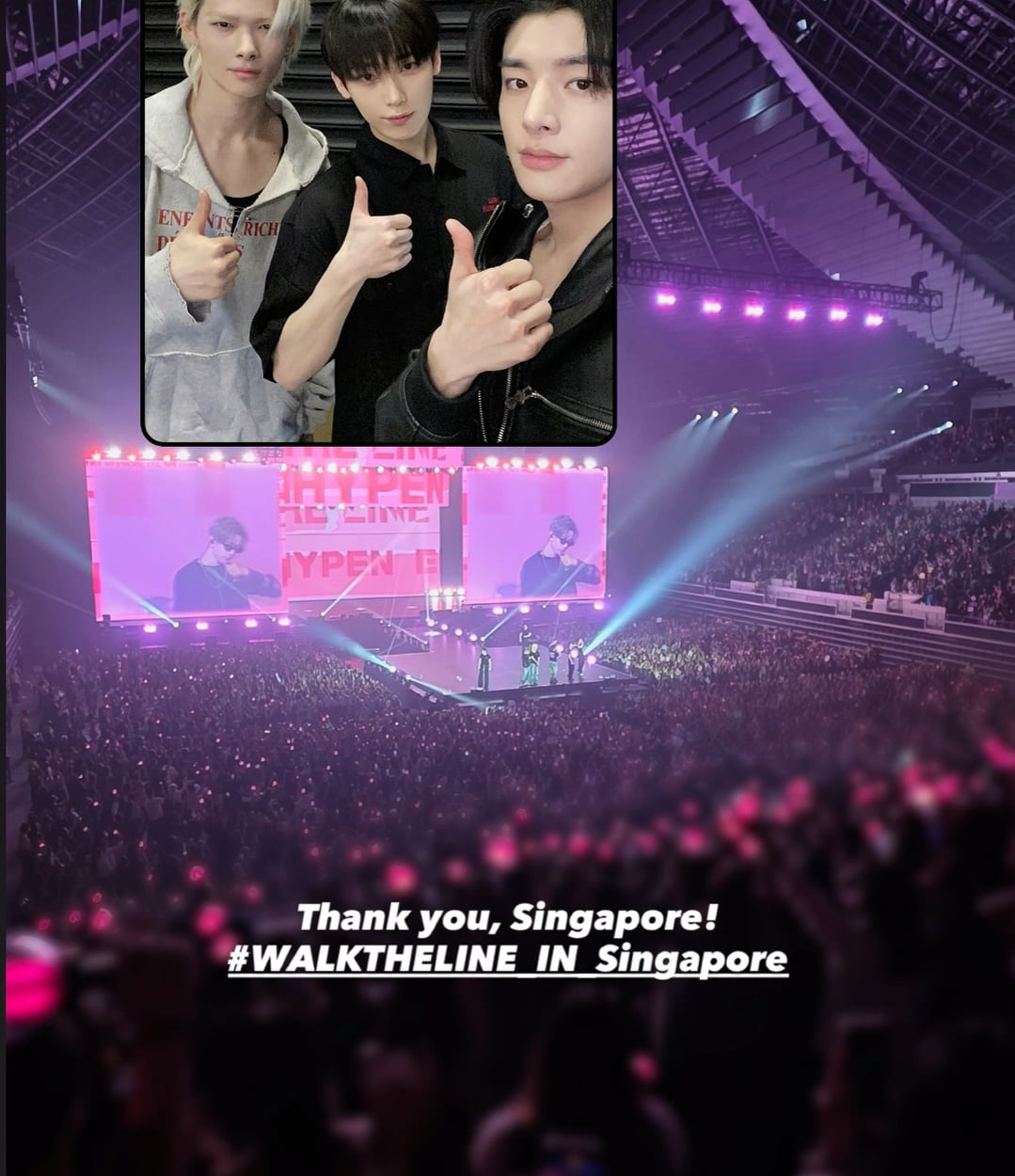 251005 ENHYPEN Instagram Story @ Walk The Line in Singapore Day 3