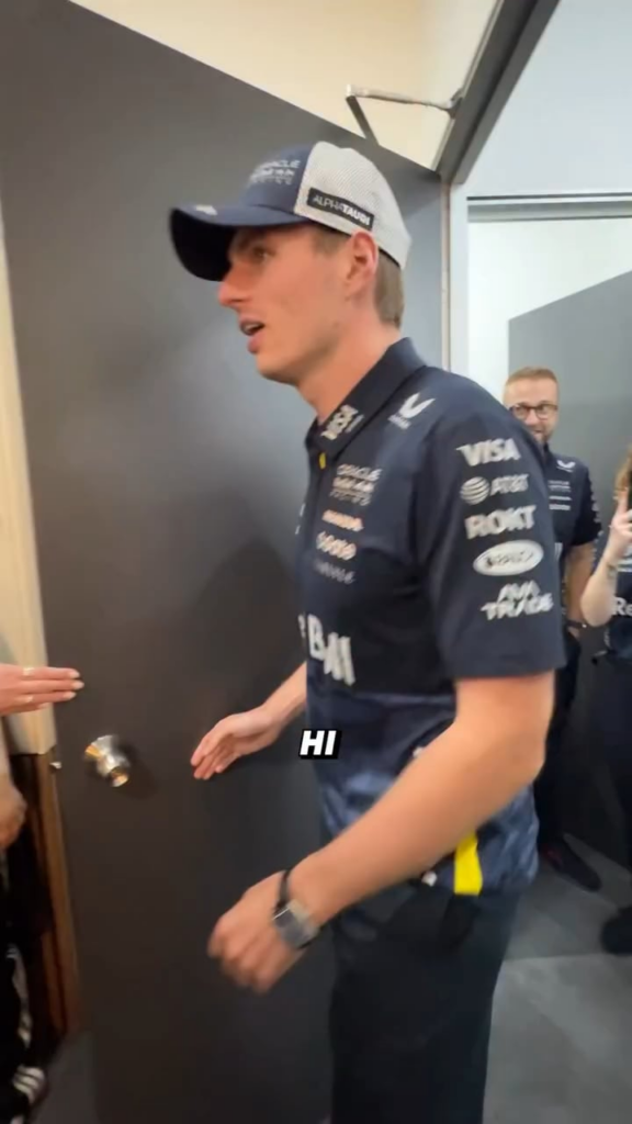 251003 redbullracing Instagram Reels update with Jungwon, Jay, Jake & Sunghoon with Max Verstappen