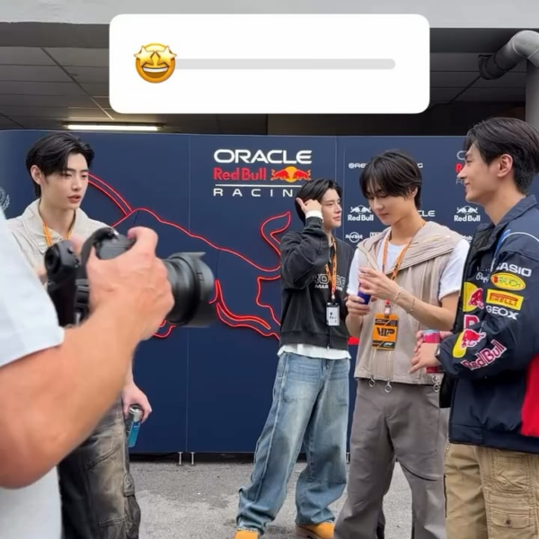 251002 f1nightrace Instagram Stories update with Sunghoon, Jake, Jungwon & Jay