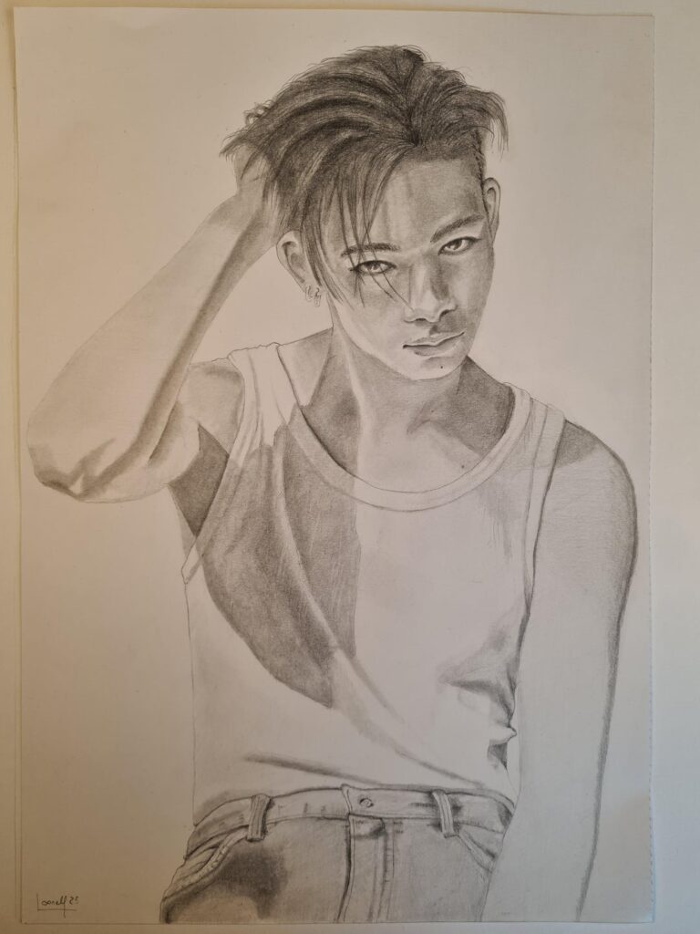 Drawing of Nishimura Riki