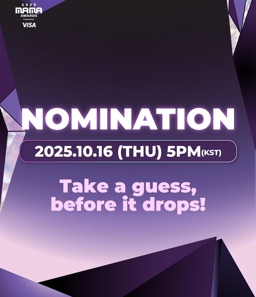 251014 2025 MAMA AWARDS Nomination and Fans’ Choice Category 1st vote on Oct 16