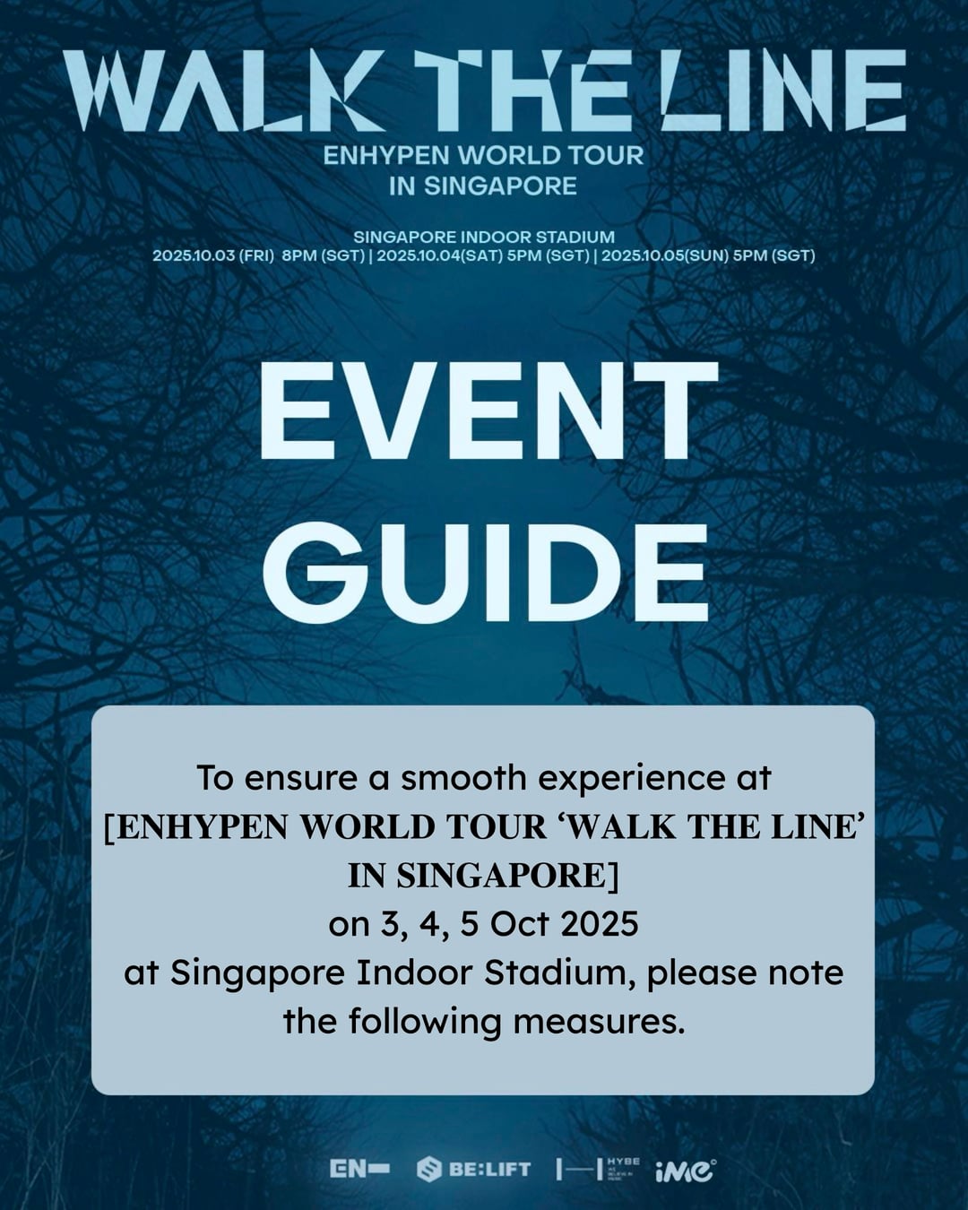251001 WALK THE LINE IN SINGAPORE - CONCERT GUIDE