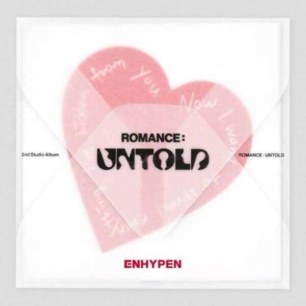 i just realised that the Romance Untold album love heart was the colour red all along and not pink