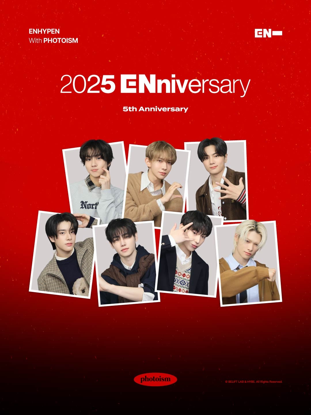 251122 ENHYPEN 5th Anniversary Photoism Frame Open
