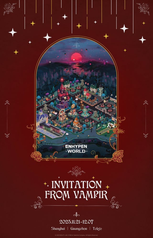 251105 ENHYPEN WORLD POP-UP Coming Soon to Shanghai / Guangzhou / Tokyo