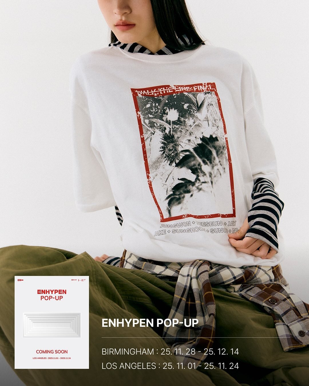 251111 HYBE MERCH Instagram: ENHYPEN November Pop-Up Schedule
