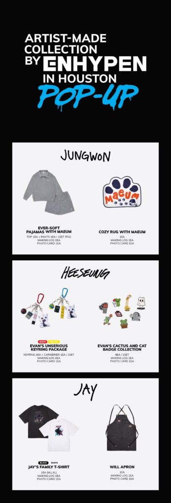 251118 [NOTICE] Artist-Made Collection by ENHYPEN POP-UP in Houston T&C