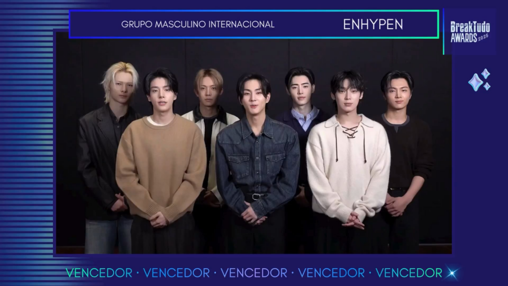 251119 ENHYPEN speach for winning International Male Group category at BreakTudo Awards