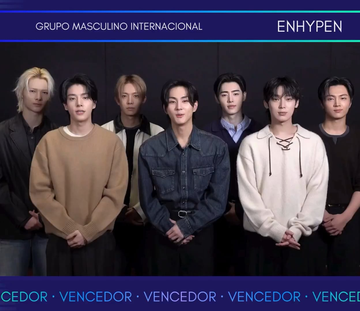 251119 ENHYPEN speach for winning International Male Group category at BreakTudo Awards