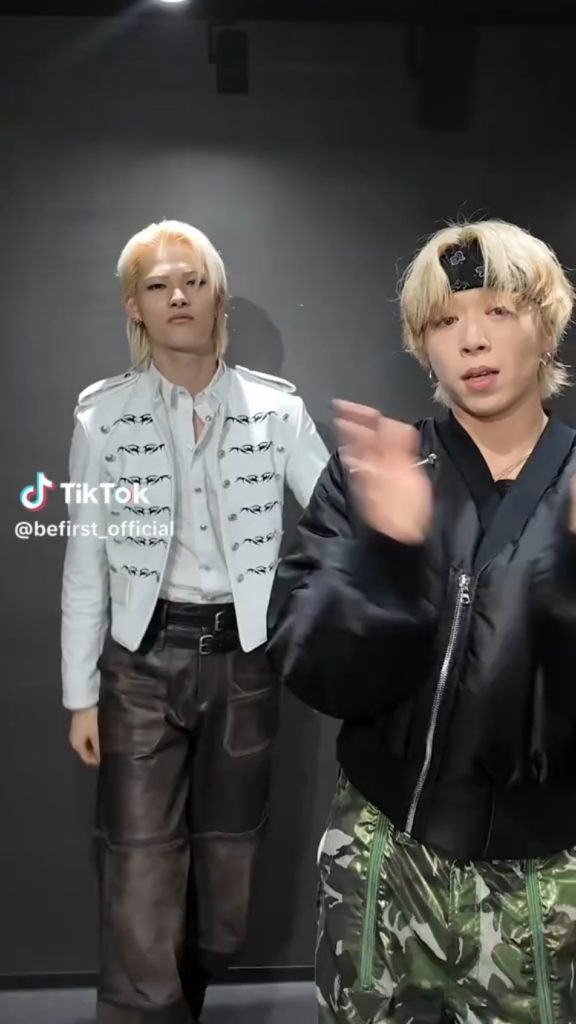251103 BE:FIRST TikTok: Sota with Ni-ki