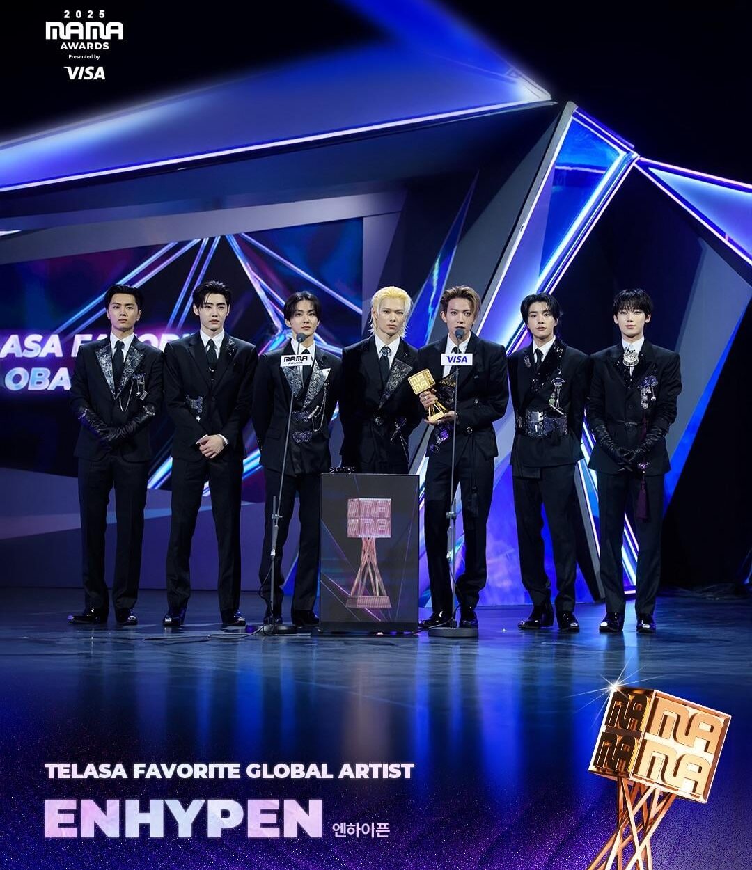 251129 MAMA AWARDS Twitter Updates With ENHYPEN - 2025 MAMA AWARDS Winner Announcement Photos