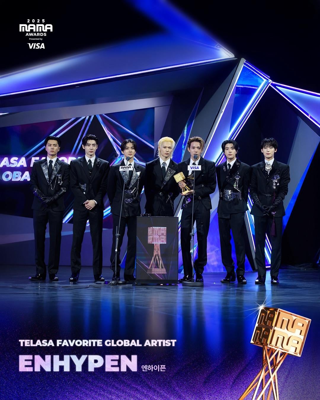 251129 MAMA AWARDS Twitter Updates With ENHYPEN - 2025 MAMA AWARDS Winner Announcement Photos