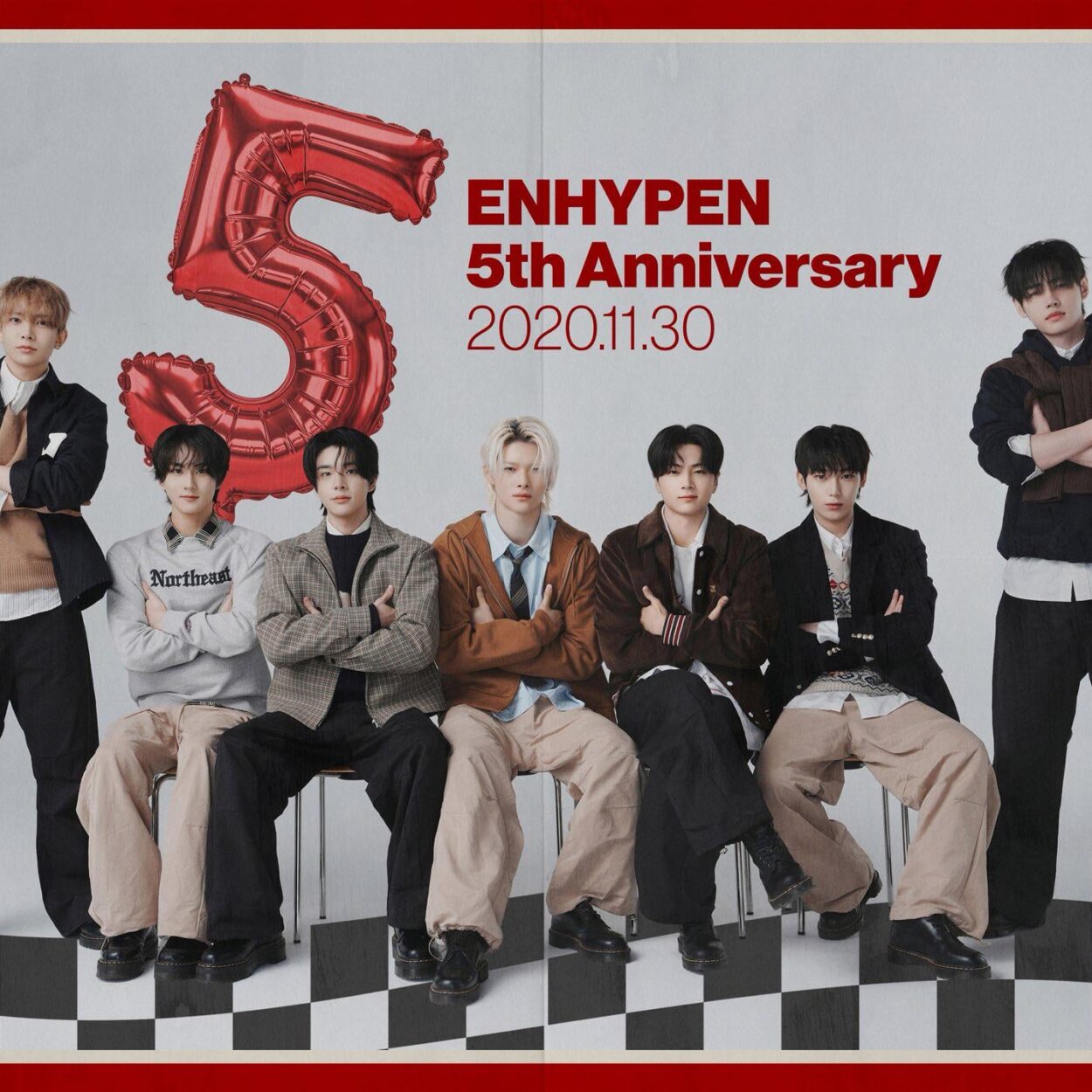 251130 ENHYPEN OFFICIAL Twitter: HAPPY ENHYPEN DAY ✨ 5th Anniversary 🎉