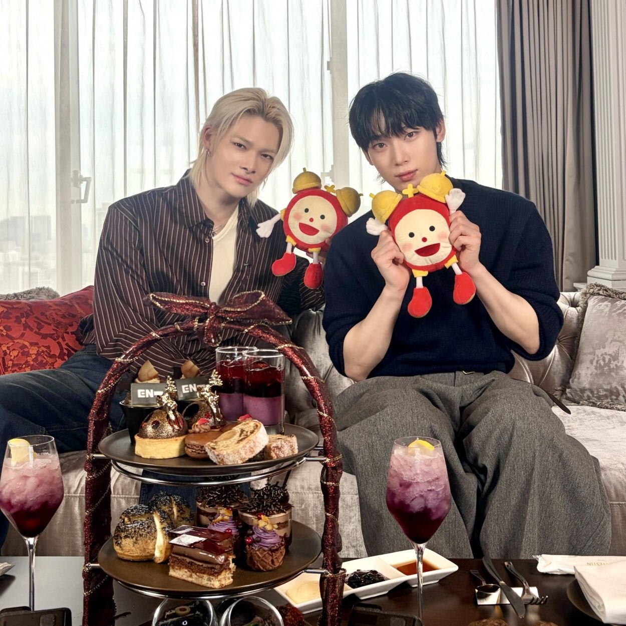 251116 cx_mezamashi Twitter: Ni-ki & Sunoo