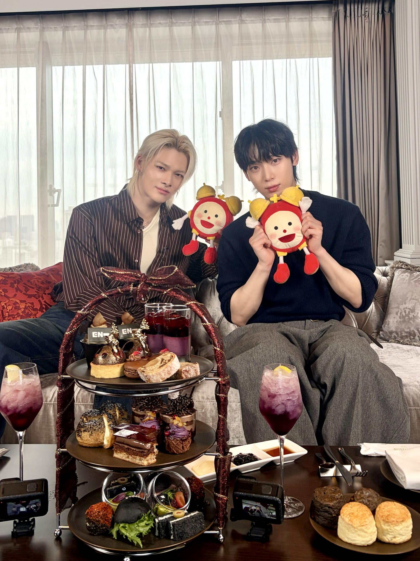 251116 cx_mezamashi Twitter: Ni-ki & Sunoo