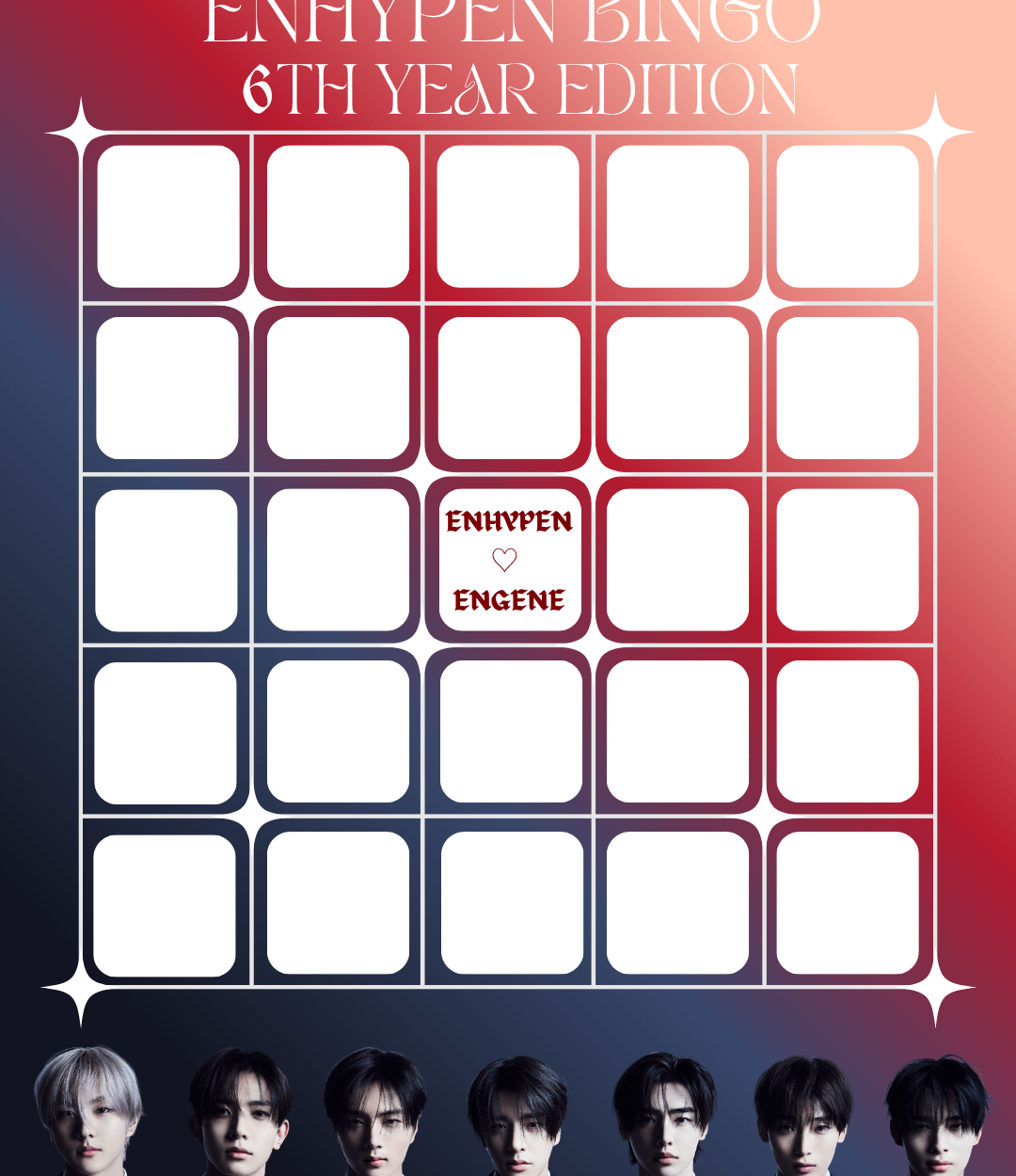5th Anniversary Bingo: Your Predictions for ENHYPEN's 6th Year! [ENniversary 2025]🎉