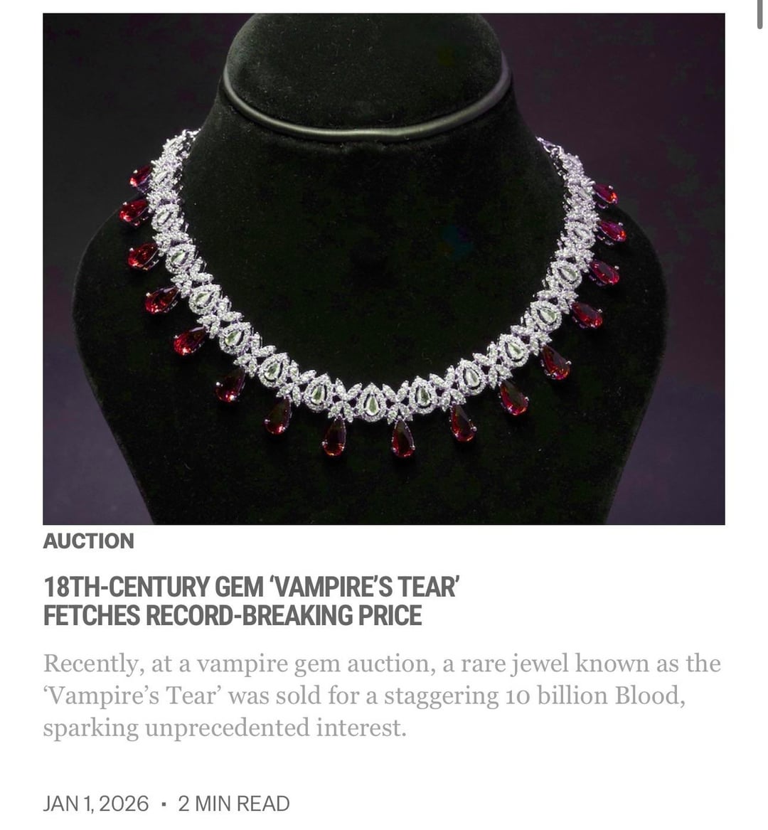 260101 Vampire Now added an article to the world section of their website