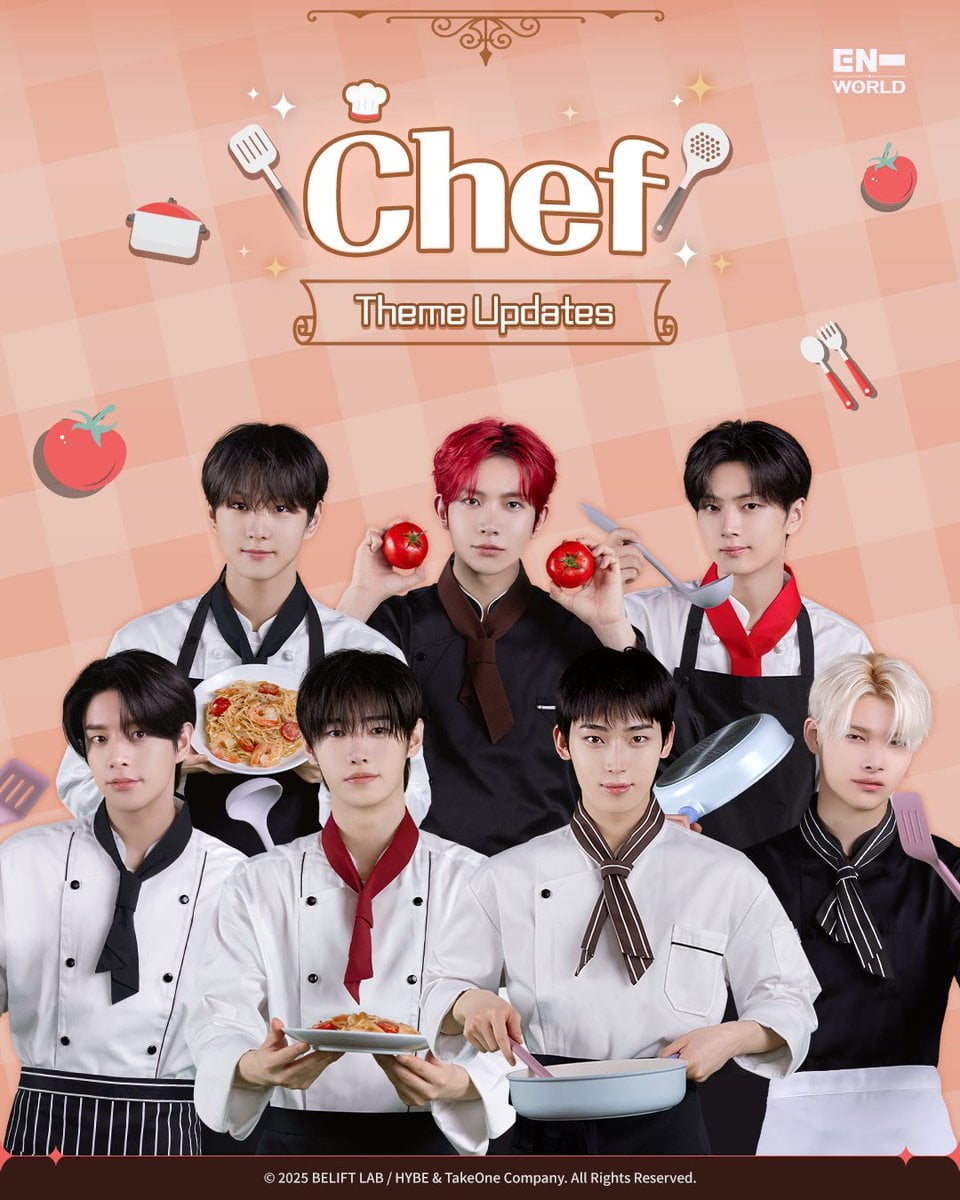 251211 ENHYPEN WORLD Update: Chef Theme, Paradoxxx Invasion Styling & decor