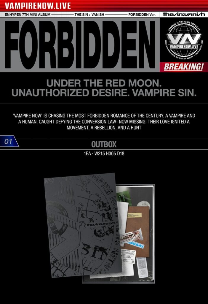 251215 ENHYPEN ‘THE SIN : VANISH’ Pre-sale & Packaging Info (Main Version)