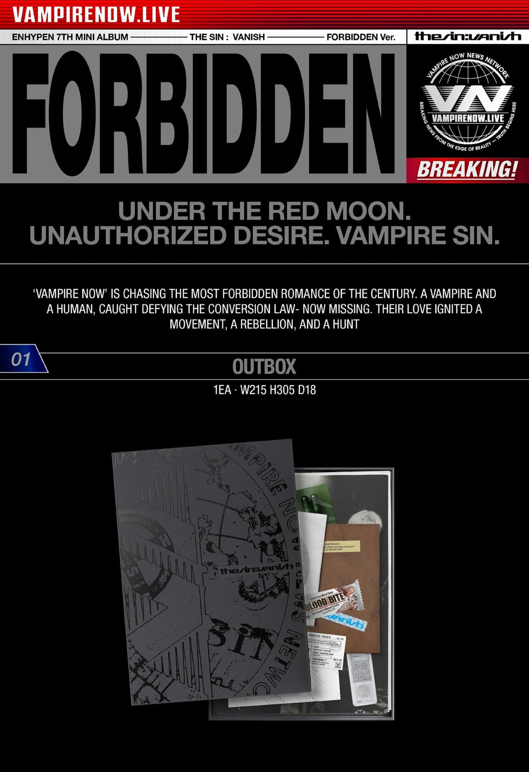 251215 ENHYPEN ‘THE SIN : VANISH’ Pre-sale & Packaging Info (Main Version)