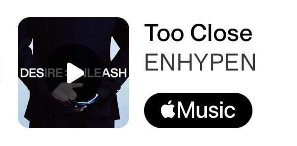 251205 Too Close reaches the highest peak of an ENHYPEN's song on Shazam South Korea Top200 in 2025