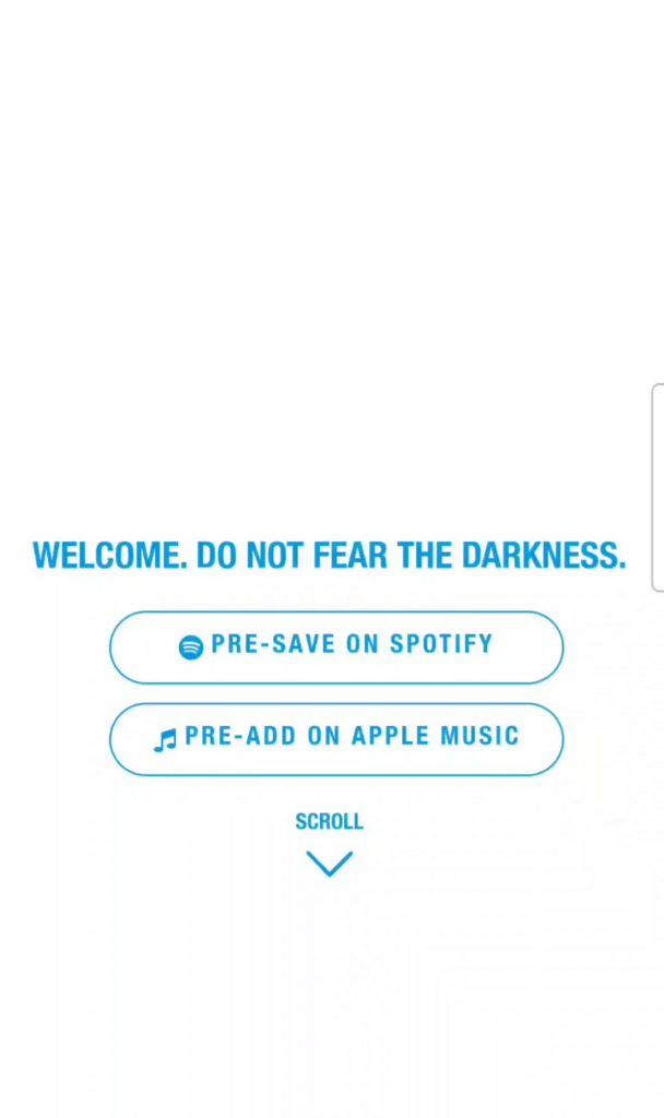 Messages on THE SIN : VANISH Pre-Save site