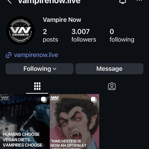 251217 Vampire Now has opened an Instagram account