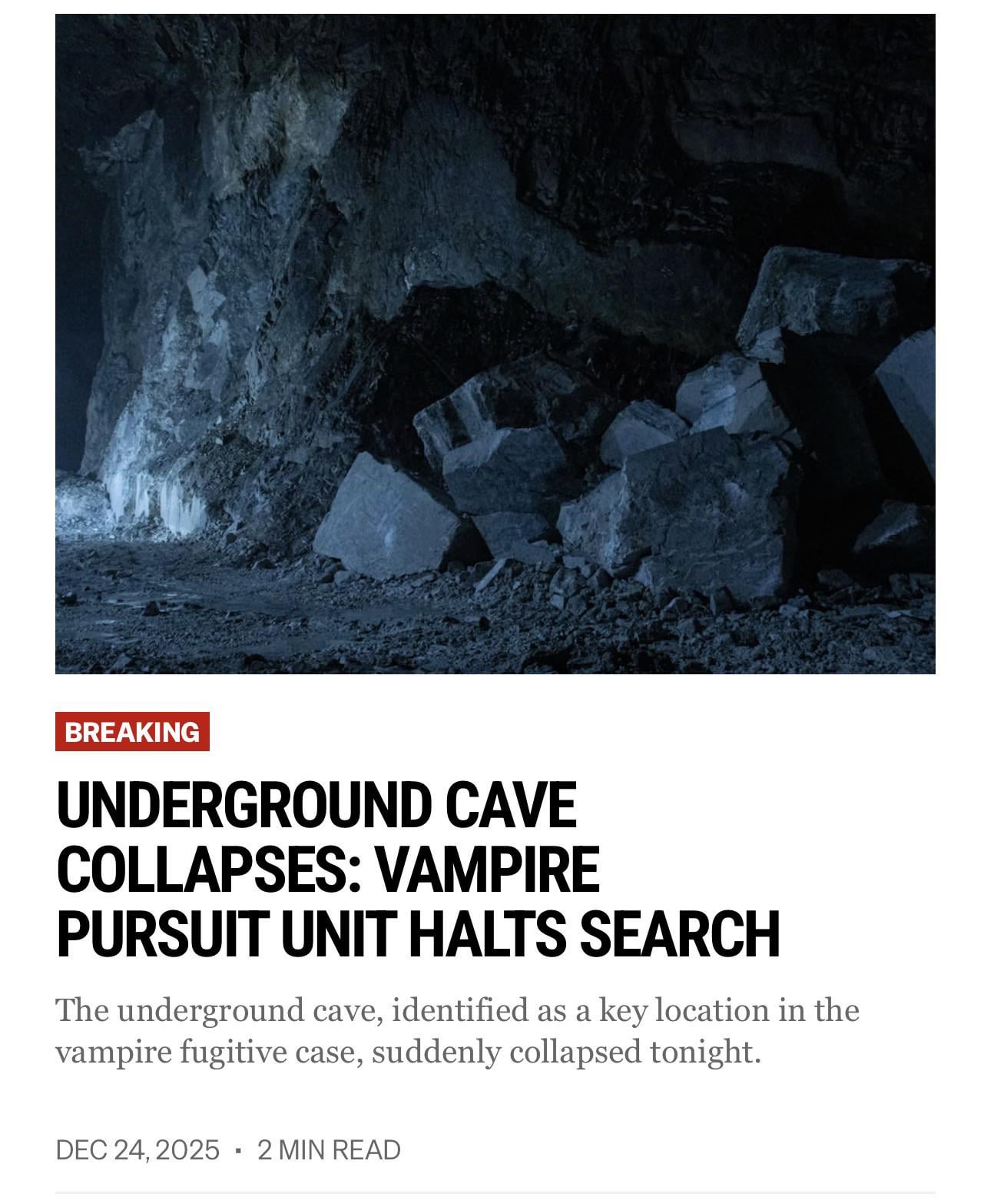 251224 Vampire Now added a new article to their website